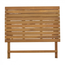 Τραπεζαρία Recofly-Jaybo pakoworld σετ 5τεμ πτυσσόμενο φυσικό μασίφ ξύλο ακακίας 100x65x72εκ