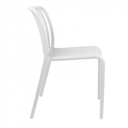 Καρέκλα Zoi pakoworld pp σε λευκή απόχρωση 42x58x79εκ
