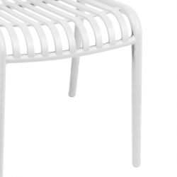 Καρέκλα Zoi pakoworld pp σε λευκή απόχρωση 42x58x79εκ