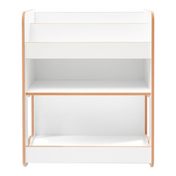Ραφιέρα Seagull pakoworld λευκό mdf 57x34x70εκ