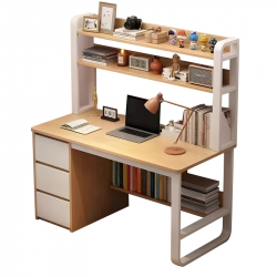 Φοιτητικό πακέτο επίπλων γραφείου Master pakoworld σετ 2τεμ (120x50x144εκ)