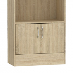 Βιβλιοθήκη Negan pakoworld sonoma μελαμίνης 60x30x120εκ