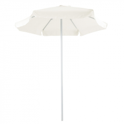 Ομπρέλα επαγγελματική Mongo pakoworld μονοκόμματος ιστός μέταλλο Φ2m εκρού (200x200x235εκ)