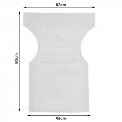 Διάτρητο πανί pakoworld επαγγελματικό πυκνότητας 2x1 για πολυθρόνα σκηνοθέτη χρώματος μπεζ-εκρού (46x58x80εκ)