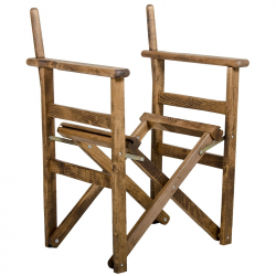 Σκελετός πολυθρόνας σκηνοθέτη Retto pakoworld μασίφ ξύλο οξιάς καρυδί (61x51x86εκ)