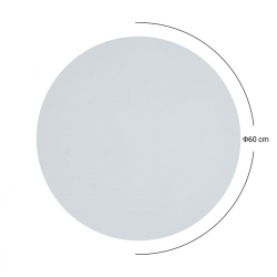 Επιφάνεια τραπεζιού Fervor pakoworld HPL ivory Φ60εκ πάχους 12mm (60x60x1,2εκ)