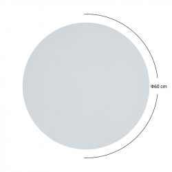 Επιφάνεια τραπεζιού Fervor pakoworld HPL ivory Φ60εκ πάχους 12mm (60x60x1,2εκ)