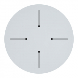 Επιφάνεια τραπεζιού Fervor pakoworld HPL ivory Φ69εκ πάχους 12mm (69x69x1,2εκ)