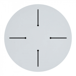 Επιφάνεια τραπεζιού Fervor pakoworld HPL ivory Φ69εκ πάχους 12mm (69x69x1,2εκ)