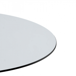 Επιφάνεια τραπεζιού Fervor pakoworld HPL ivory Φ69εκ πάχους 12mm (69x69x1,2εκ)