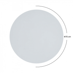 Επιφάνεια τραπεζιού Fervor pakoworld HPL ivory Φ69εκ πάχους 12mm (69x69x1,2εκ)