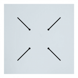 Επιφάνεια τραπεζιού Fervor pakoworld HPL ivory 70x70εκ πάχους 12mm (69x69x1,2εκ)