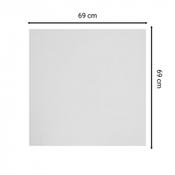 Επιφάνεια τραπεζιού Inspire pakoworld HPL γκρι cement 69x69εκ πάχους 12mm (69x69x1,2εκ)