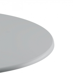 Επιφάνεια τραπεζιού Skyline pakoworld Werzalit ivory Φ70εκ πάχους 25mm (70x70x2,5εκ)