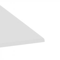 Επιφάνεια τραπεζιού Skyline pakoworld Werzalit ivory 80x80εκ πάχους 35mm (80x80x3,5εκ)