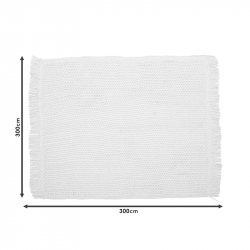 Δίχτυ σκίασης Roof pakoworld μακραμέ μπεζ 3.8x3m (380x380x300εκ)