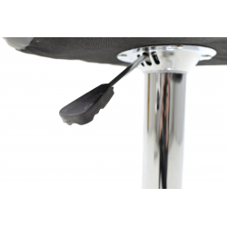 Σκαμπό μπαρ Coozy pakoworld pu σε μαύρο χρώμα σκελετός χρωμίου (46x47x90εκ)