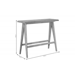 Τραπέζι Bar Winslow pakoworld ξύλο rubberwood ανοικτό καρυδί 120x45x100εκ Τραπέζι Bar Winslow pakoworld ξύλο rubberwood ανοικτό καρυδί 120x45x100εκ