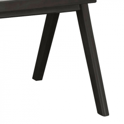 Πολυθρόνα Winslow pakoworld ξύλο rubberwood μαύρο-pvc rattan φυσικό-ύφασμα γκρι (56,4x63,5x80,5εκ)