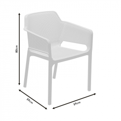 Πολυθρόνα Integral pakoworld PP cappuccino (59x59x80εκ)