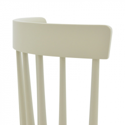 Καρέκλα Larus pakoworld φυσικό ξύλo rubberwood ανθρακί-λευκό 50x49x90εκ. (50x49x90εκ)