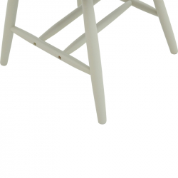Καρέκλα Larus pakoworld φυσικό ξύλo rubberwood ανθρακί-λευκό 50x49x90εκ. (50x49x90εκ)
