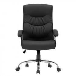 Καρέκλα γραφείου διευθυντή Primrose pakoworld pu μαύρο (65x74x120εκ)