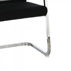 Καρέκλα γραφείου επισκέπτη Chromatic pakoworld μέταλλο-mesh μαύρο (48x51x98εκ)