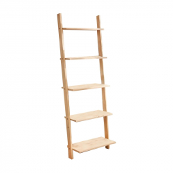 Βιβλιοθήκη Fealor pakoworld φυσικό ξύλο πεύκου 42x20x148εκ