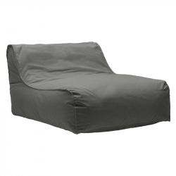 Πουφ ξαπλώστρα Leandro pakoworld αδιάβροχο ανθρακί (105x110x60εκ)