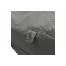 Πουφ ξαπλώστρα Leandro pakoworld αδιάβροχο ανθρακί (105x110x60εκ)