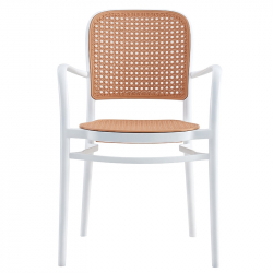 Πολυθρόνα Juniper pakoworld με UV protection PP μπεζ- λευκό 56x52.5x86.5εκ. (56x52,5x86,5εκ)