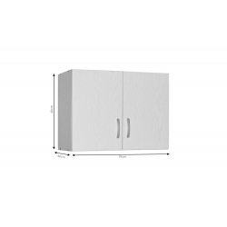 Πατάρι ντουλάπας Zelia pakoworld δίφυλλο wenge eo 79x42x60εκ