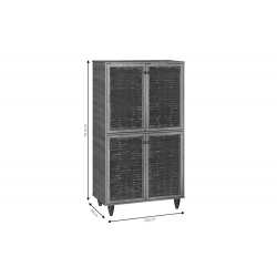 Παπουτσοθήκη-ντουλάπι Ronan pakoworld χρώμα wenge 70.5x35x122εκ