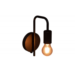 Φωτιστικό τοίχου-απλίκα Zhola pakoworld E27 40W μαύρο 17x12x25εκ