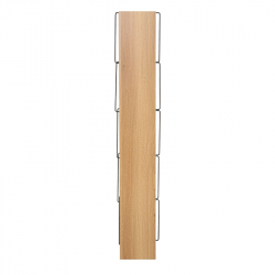 Βιβλιοθήκη mini Tars pakoworld  sonoma-μαύρο 50x22x150εκ