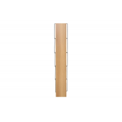 Βιβλιοθήκη mini Tars pakoworld  sonoma-μαύρο 50x22x150εκ