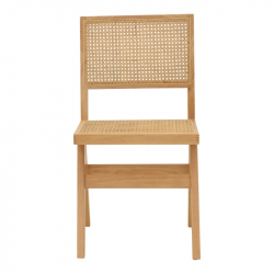 Καρέκλα Winslow pakoworld φυσικό rubberwood 45x56x82εκ