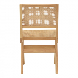 Καρέκλα Winslow pakoworld φυσικό rubberwood 45x56x82εκ