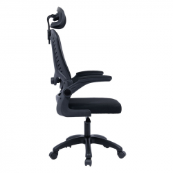Καρέκλα γραφείου διευθυντή Delilah pakoworld mesh μαύρο (62x61x110εκ)