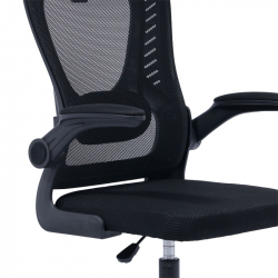Καρέκλα γραφείου διευθυντή Delilah pakoworld mesh μαύρο (62x61x110εκ)