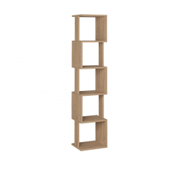 Βιβλιοθήκη - στήλη Piri pakoworld oak μελαμίνης 35x30x161εκ