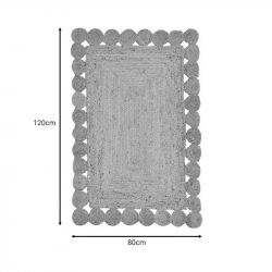 Χαλί Doze Inart μπεζ 100% γιούτα 120x80x1εκ