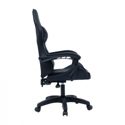 Καρέκλα γραφείου gaming William pakoworld PU μαύρο (60x59x108εκ)