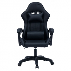 Καρέκλα γραφείου gaming William pakoworld PU μαύρο (60x59x108εκ)