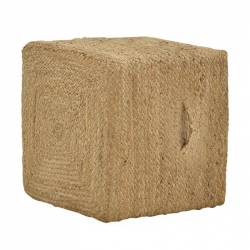 Σκαμπό Tresa Inart φυσικό 100% γιούτα 40x40x40εκ