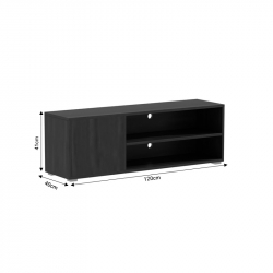 Έπιπλο τηλεόρασης Ellon pakoworld μελαμίνης zebrano 120x40x41εκ. (120x40x41εκ)