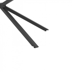 Τραπέζι Lerdion pakoworld γκρι mdf-μαύρο μέταλλο 180x90x75εκ Τραπέζι Lerdion pakoworld γκρι mdf-μαύρο μέταλλο 180x90x75εκ