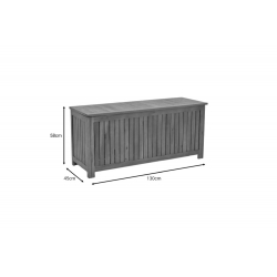 Μπαούλο Zarco pakoworld ξύλο ακακίας φυσικό 130x45x58εκ