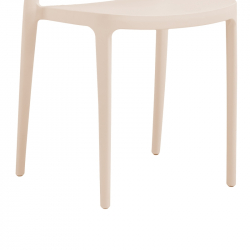 Καρέκλα Amvroan pakoworld με UV protection cappuccino pp 51x49x79.5εκ